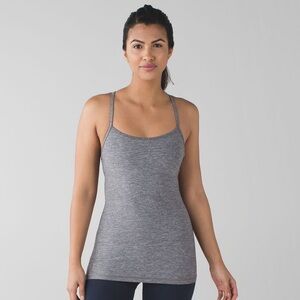 Lululemon Power Y Tank heathered Slate